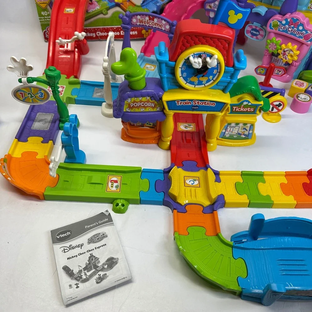 VTech Go Go Smart Wheels Disney Mickey Choo-Choo Express Minnie Ice Cream 9 Cars